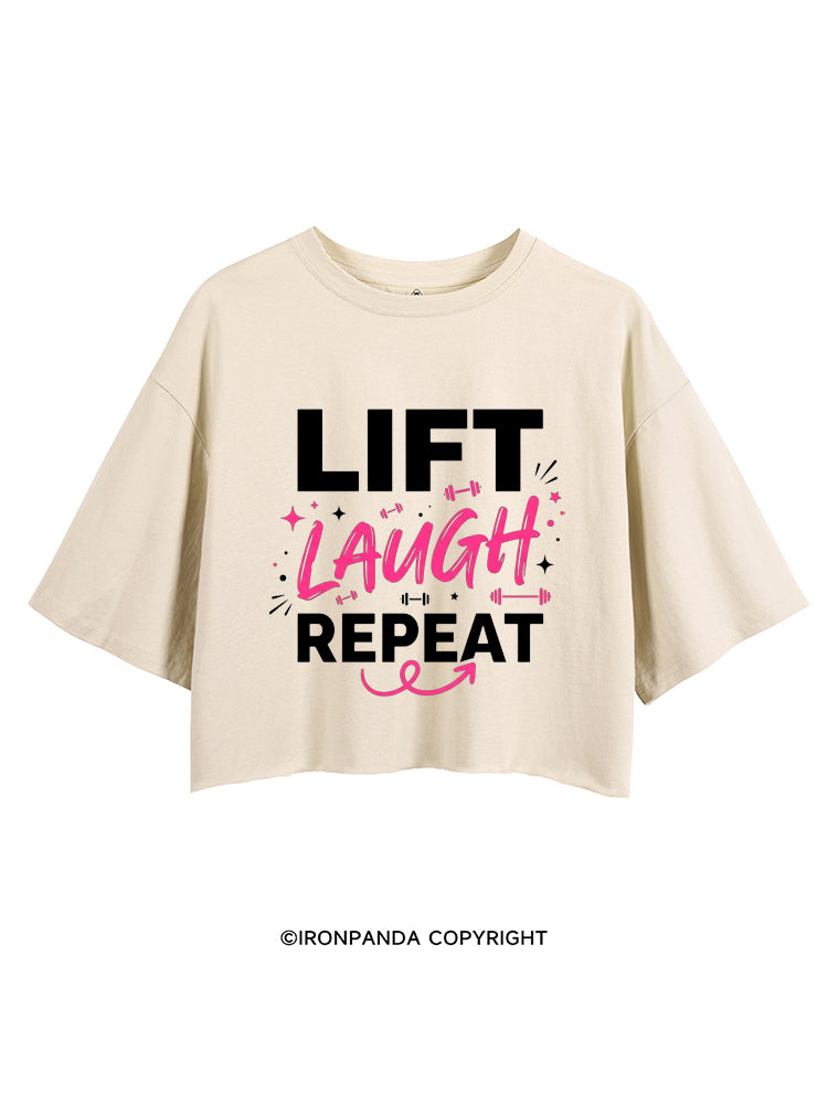 Lift Laugh Repeat CROP TOPS