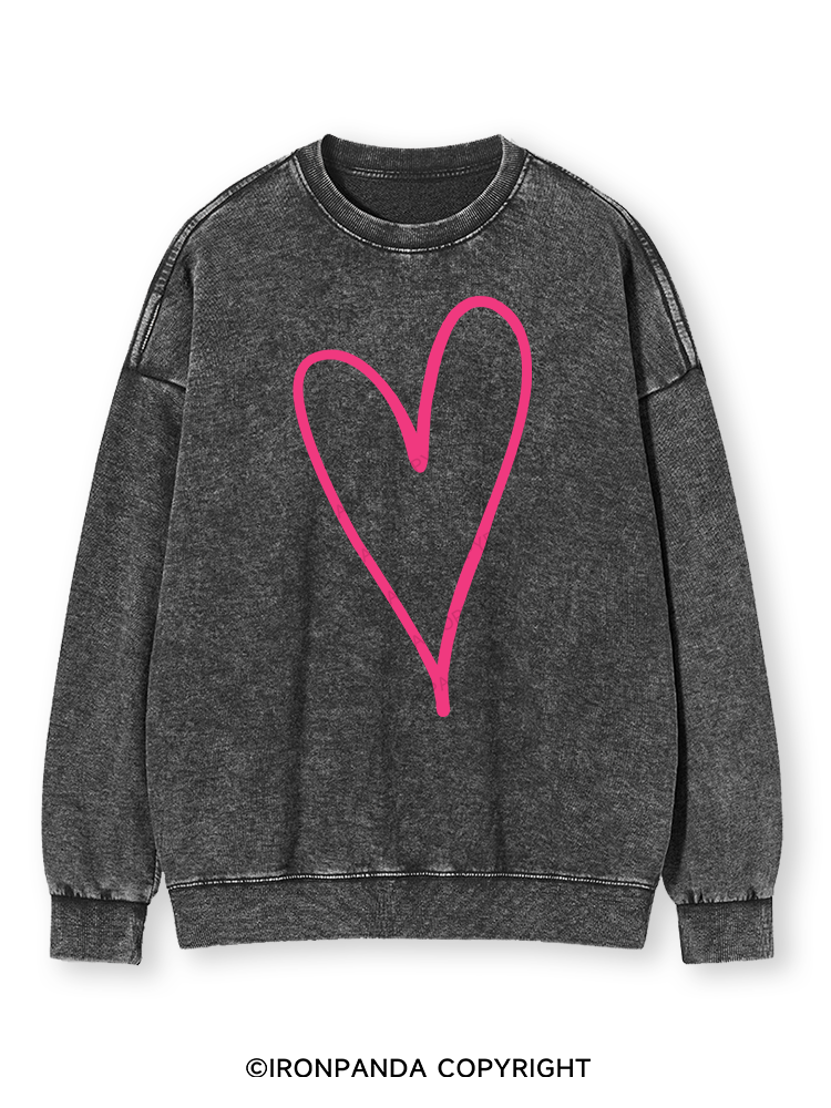 Heart Muscle Washed Sweatshirt