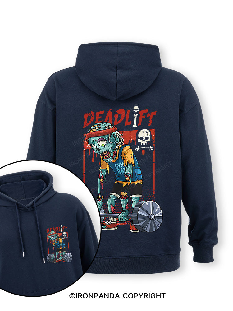 deadlift zombie Double-Sided Printed Classic Gym Hoodie