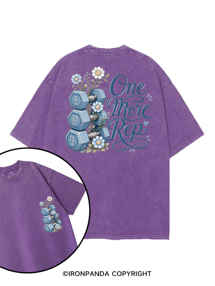 ONE MORE REP BLOSSOM printed Gym Shirt