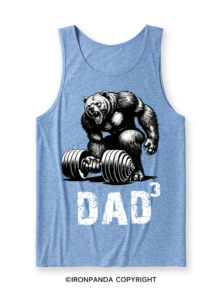 Dad Bear Ultra Soft Heather Tank