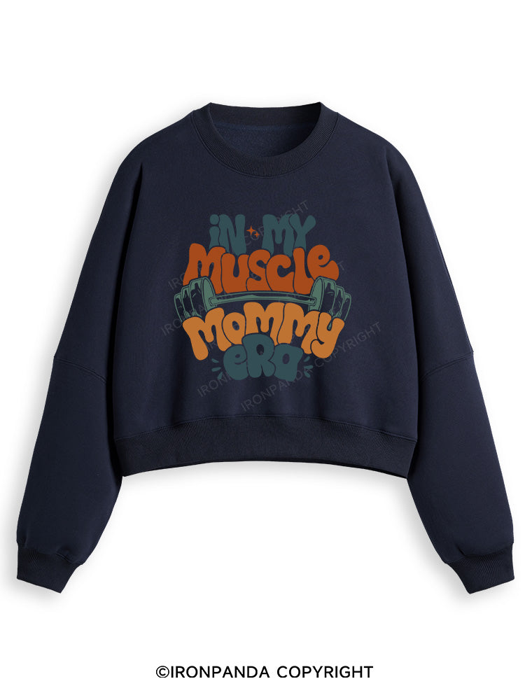 FUNNY WORKOUT Fleece Crop Sweatshirt