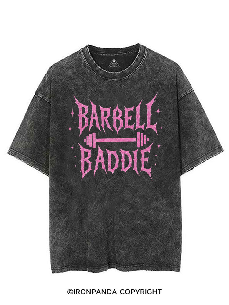 Barbell Baddie Fitness Weightlifting VINTAGE GYM SHIRT
