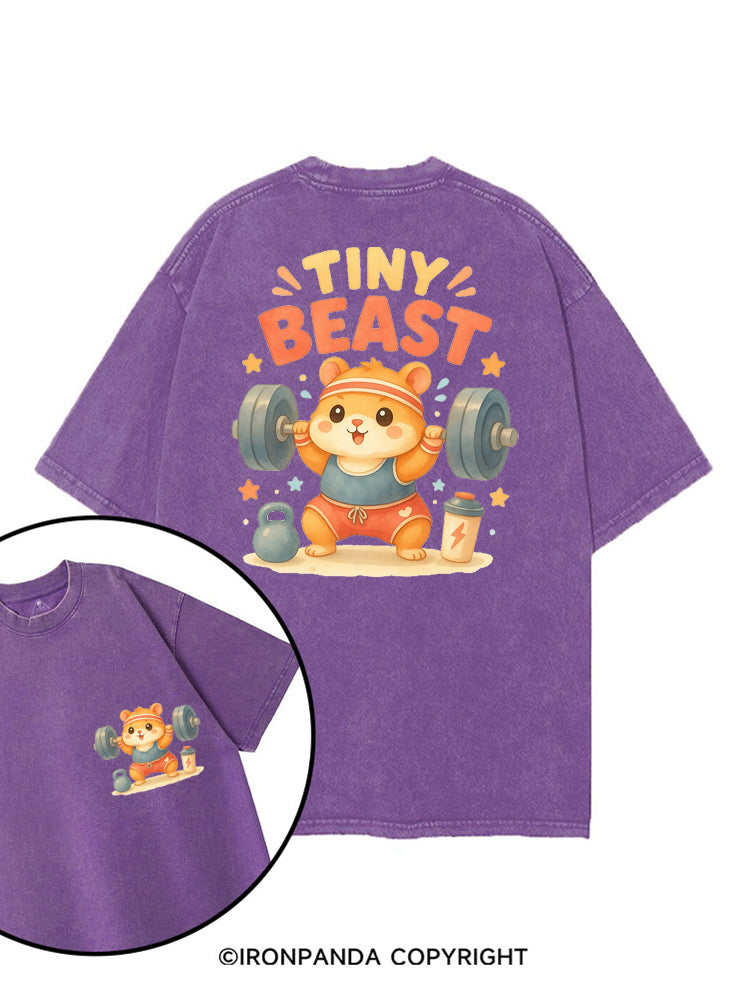 TINY BEAST HAMSTER printed Gym Shirt