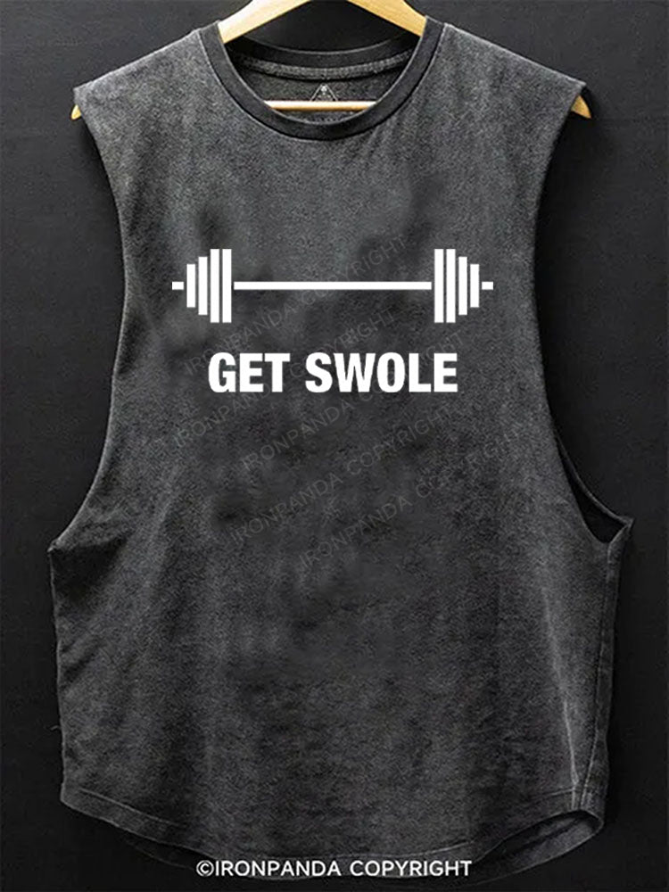 Get Swole Scoop Bottom Cotton Tank