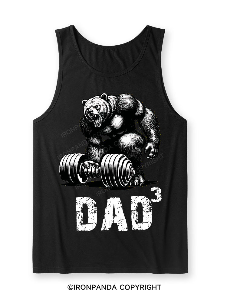 Dad Bear Ultra Soft Heather Tank