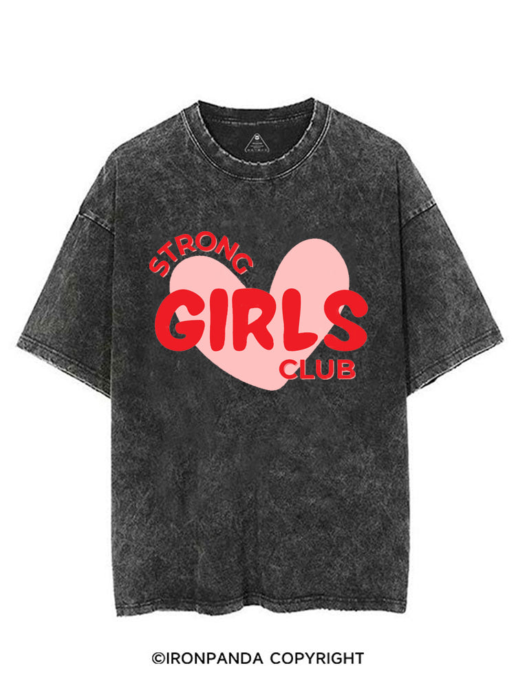 STRONG GIRLS CLUB STRONG VIBES VINTAGE GYM SHIRT