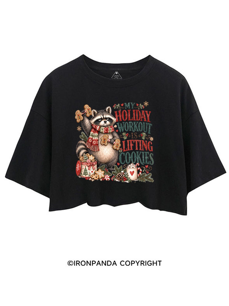 MY HOLIDAY WORKOUT IS LIFTING COOKIES CROP TOPS