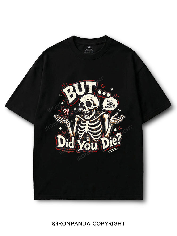 BUT… DID YOU DIE？ EH – WHO KNOWS？ COTTON PUMP COVER