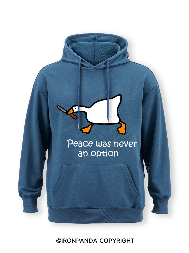 peace was never an option Classic Gym Hoodie