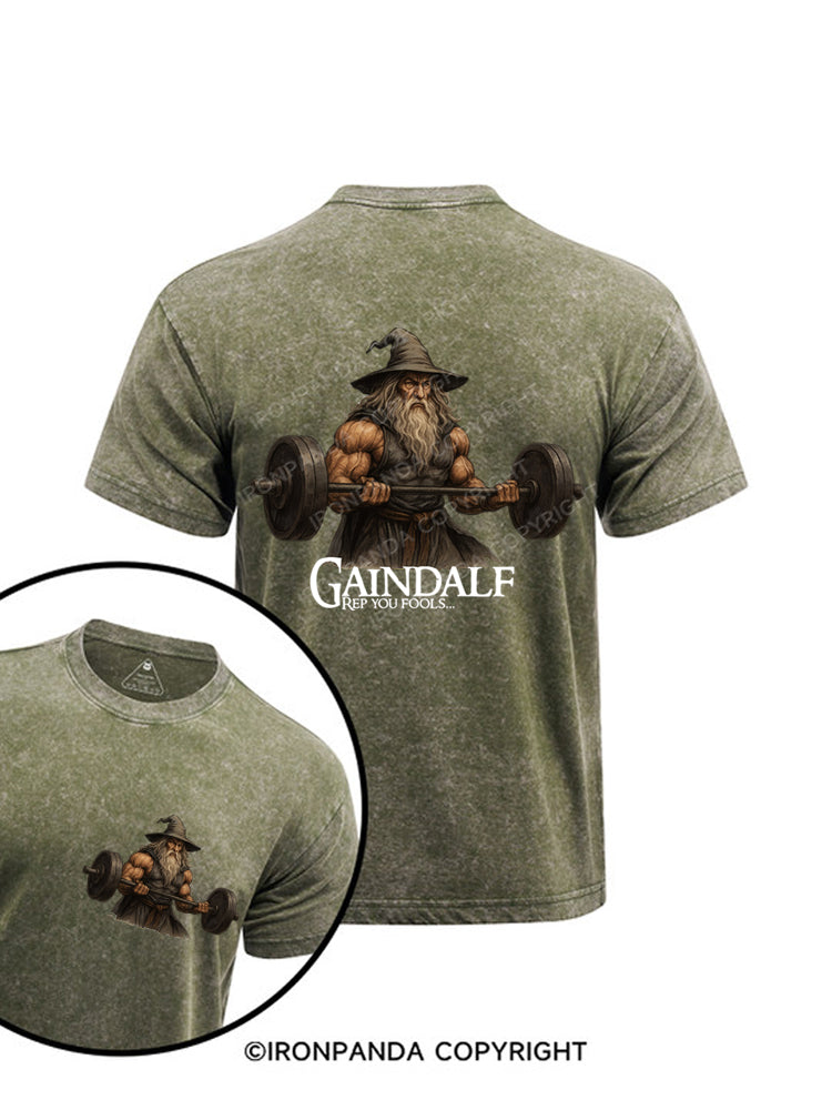 Rep you fools Printed Washed Gym Shirt