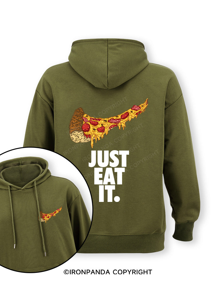 just eat it pizza lover Double-Sided Printed Classic Gym Hoodie