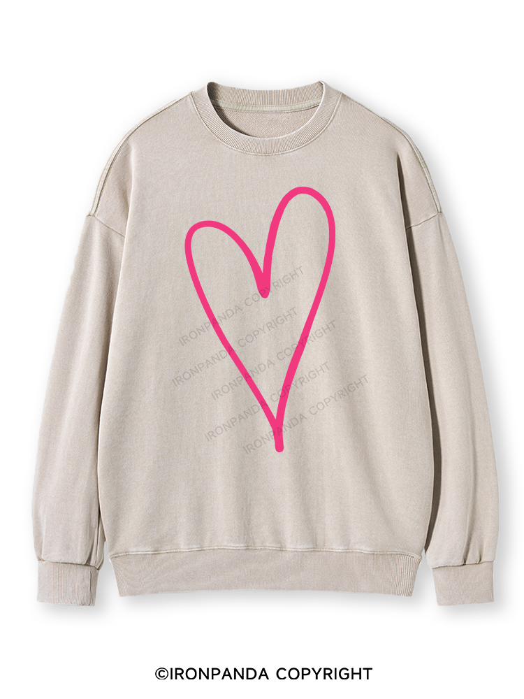 Heart Muscle Washed Sweatshirt