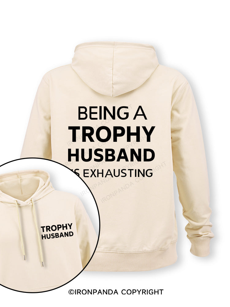Being a trophy husband Double-Sided Printed Classic Gym Hoodie