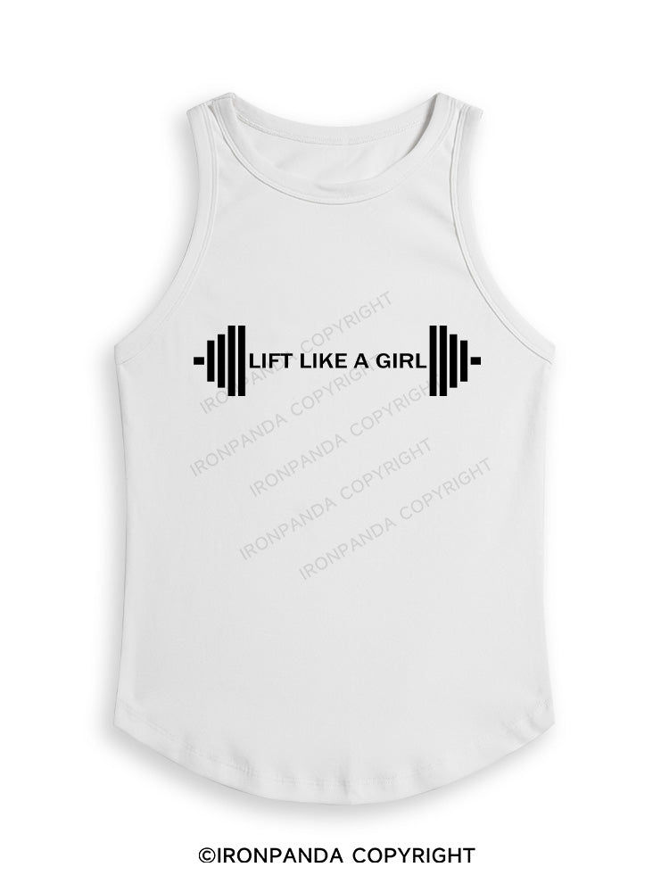 LIFT LIKE A GIRL Fitted Tank Top