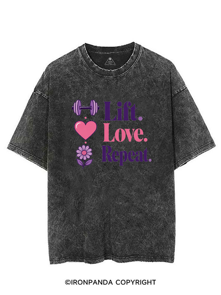 LIFT. LOVE. REPEAT VINTAGE GYM SHIRT
