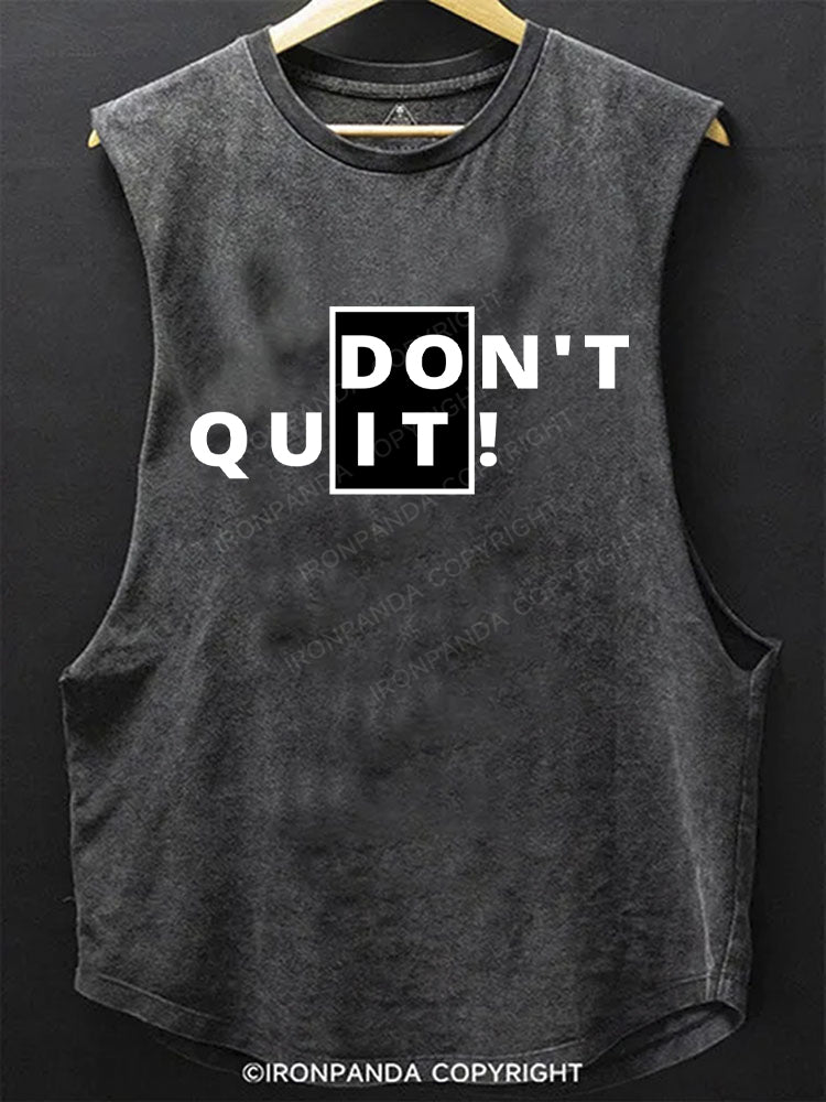 Don't Quit Do It Motivation Scoop Bottom Cotton Tank