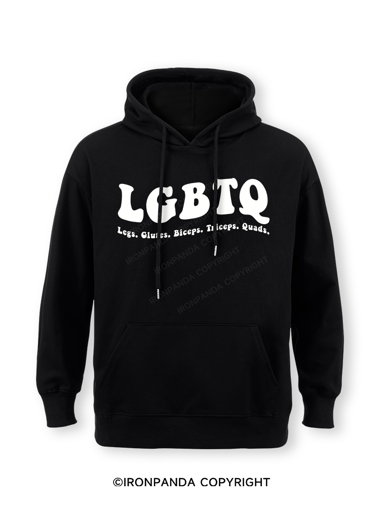 LGBTQ: Legs, Glutes, Biceps, Triceps, Quads Classic Gym Hoodie