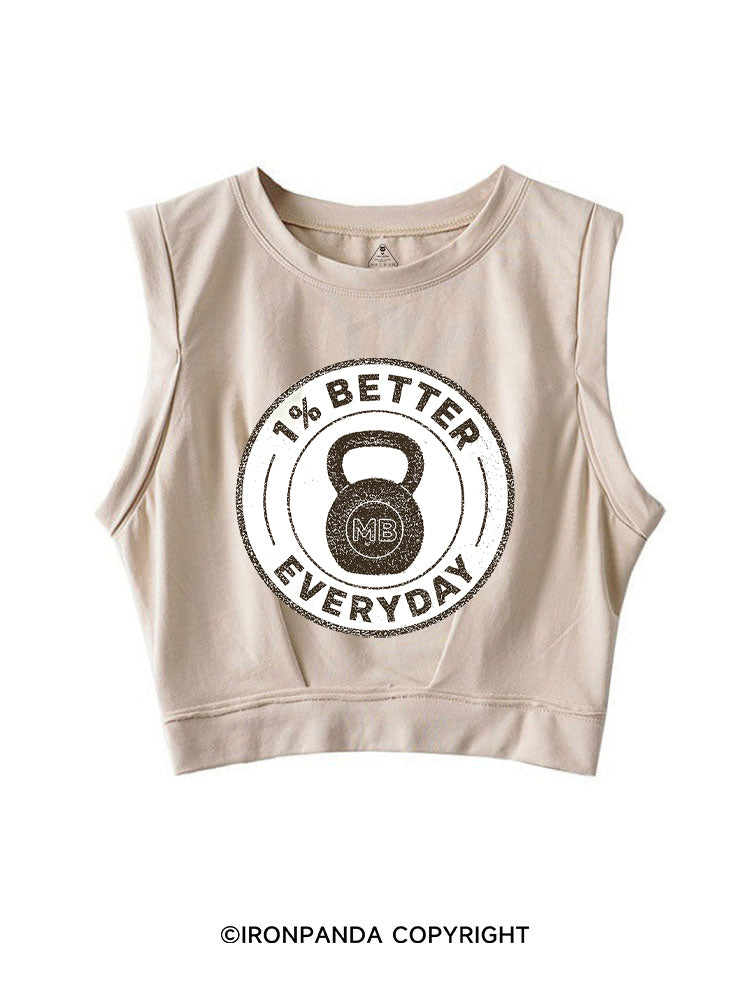 1% BETTER EVERYDAY WORKOUT ROCKER COTTON TANK