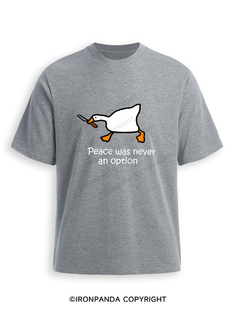 peace was never an option Ultra Soft Heather T-Shirt
