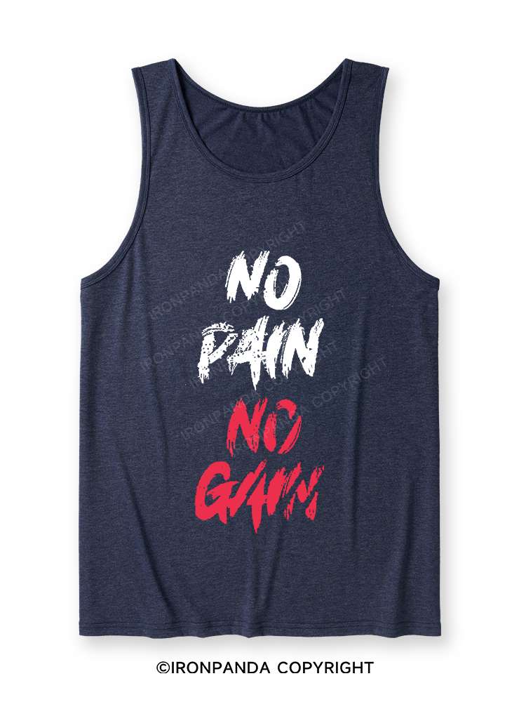 NO PAIN NO GAIN Ultra Soft Heather Tank
