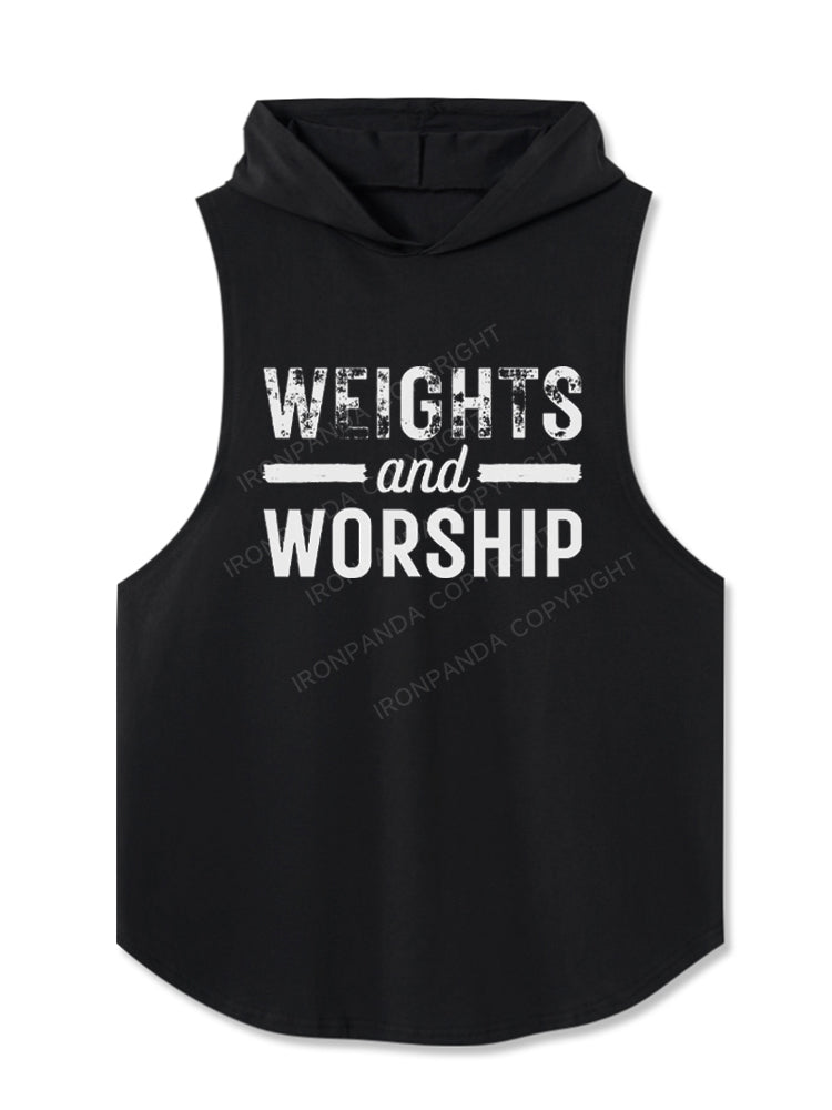 Weights and Worship Hooded Tank