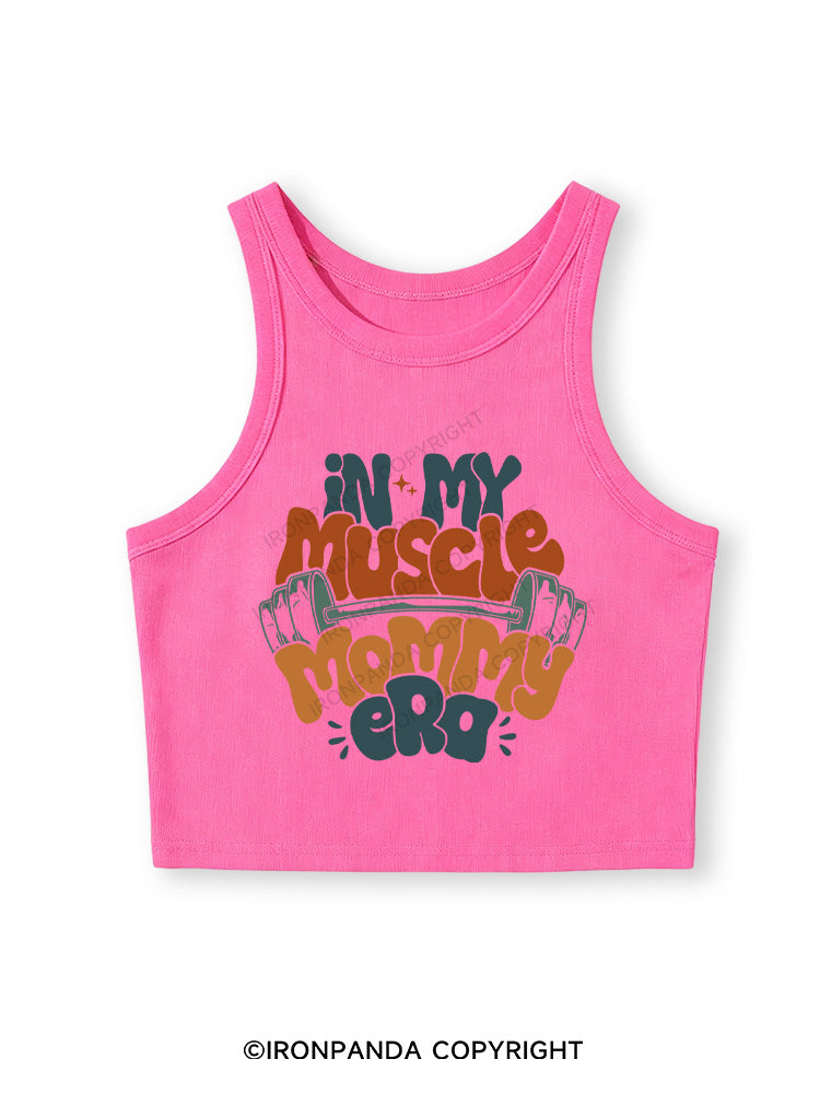 FUNNY WORKOUT Fitted Crop Tank Top