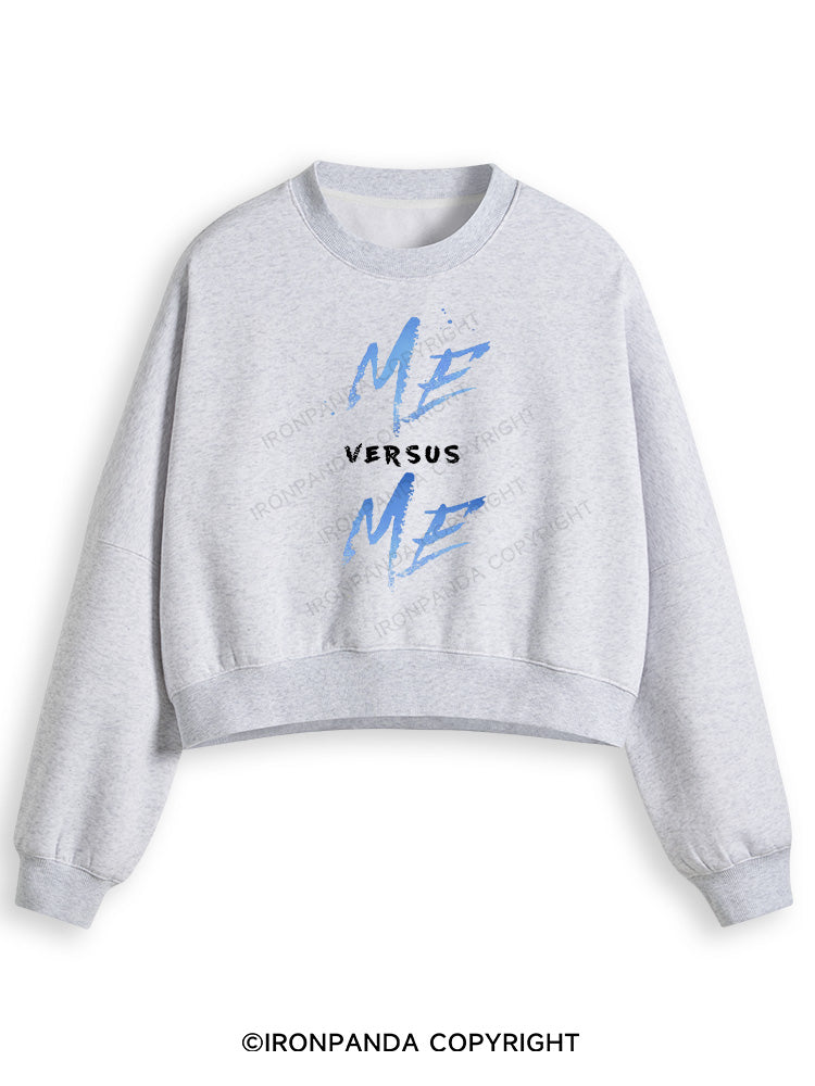 ME VERSUS ME Fleece Crop Sweatshirt