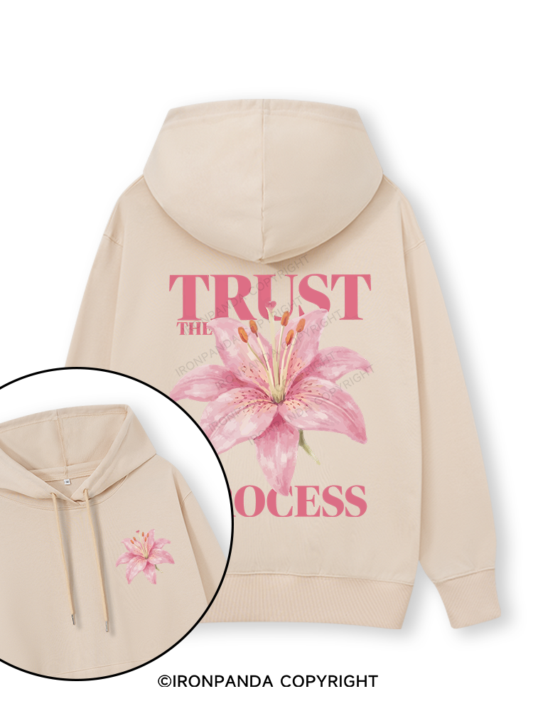 TRUST THE PROCESS Double-Sided Printed Classic Gym Hoodie