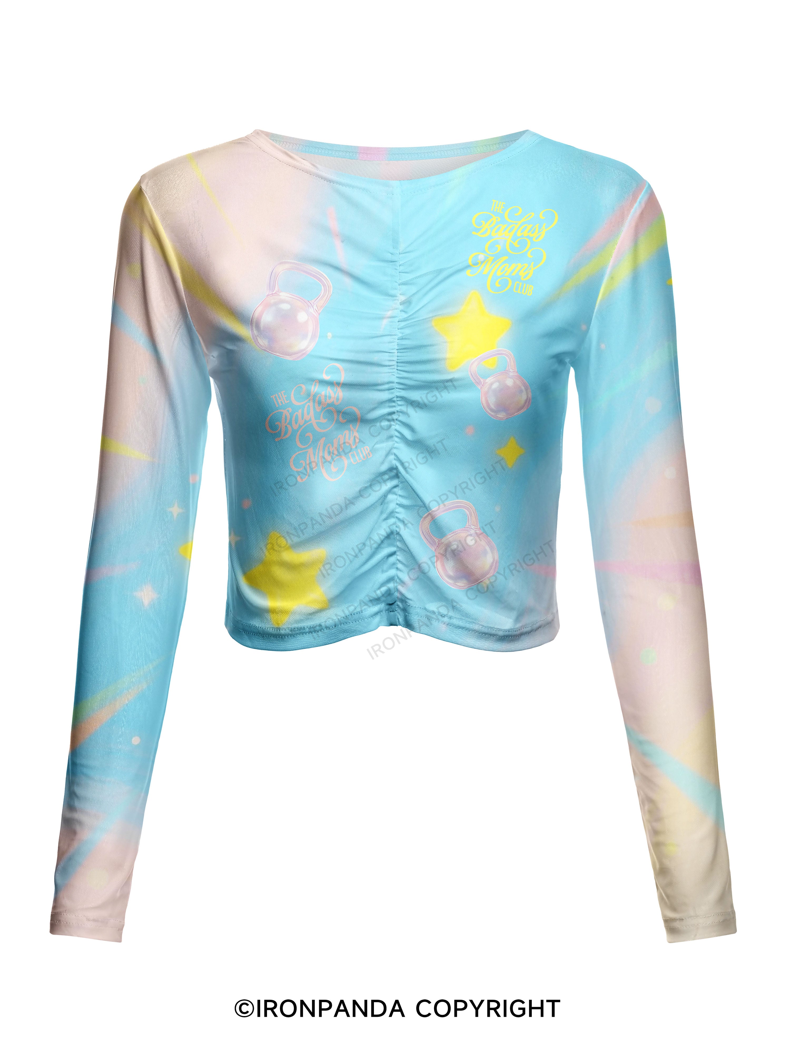 THE BADASS MOMS CLUB Mesh Long Sleeve Top