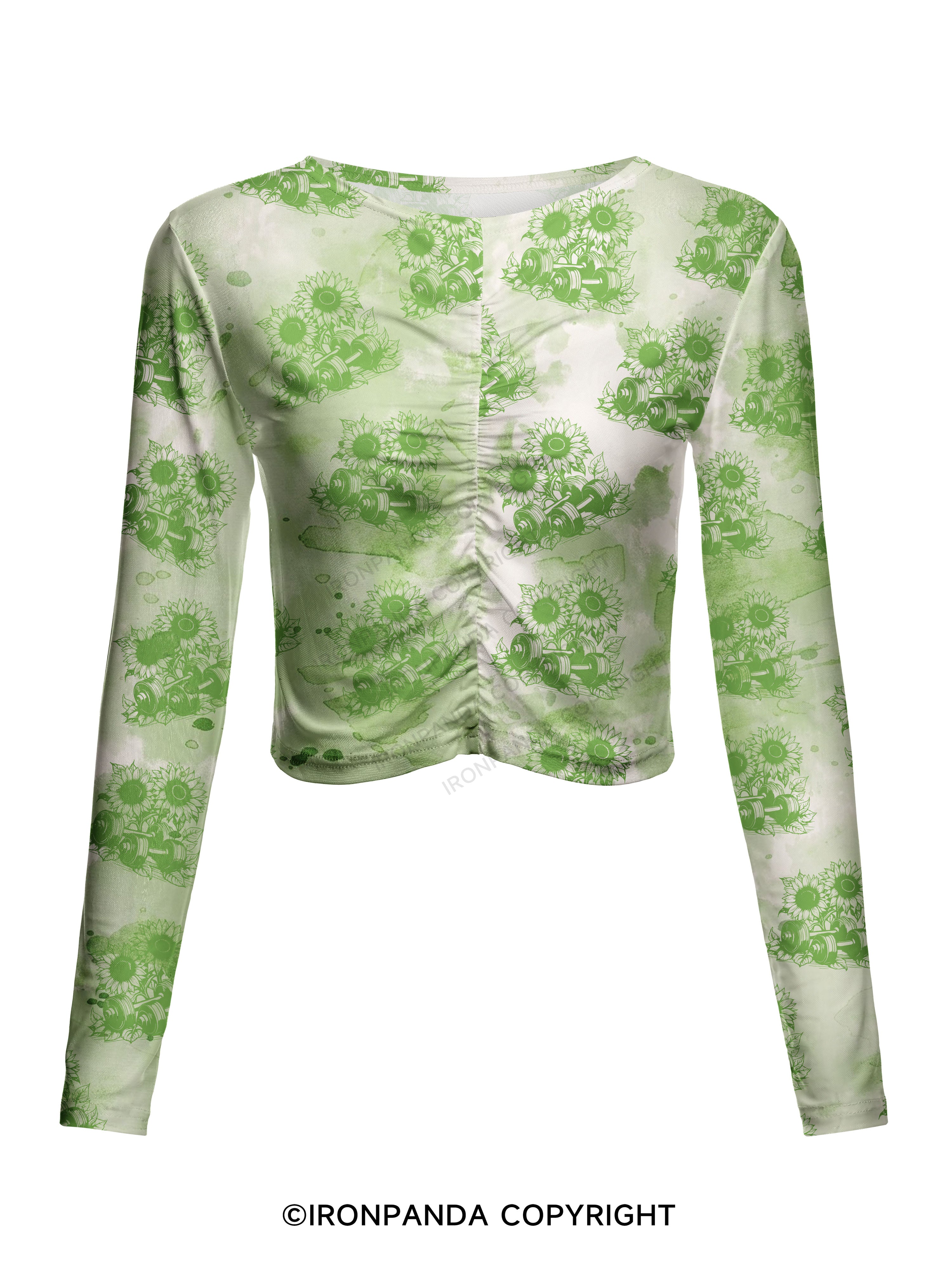 Greatness IS BUILT ONE REP AT A TIME Mesh Long Sleeve Top