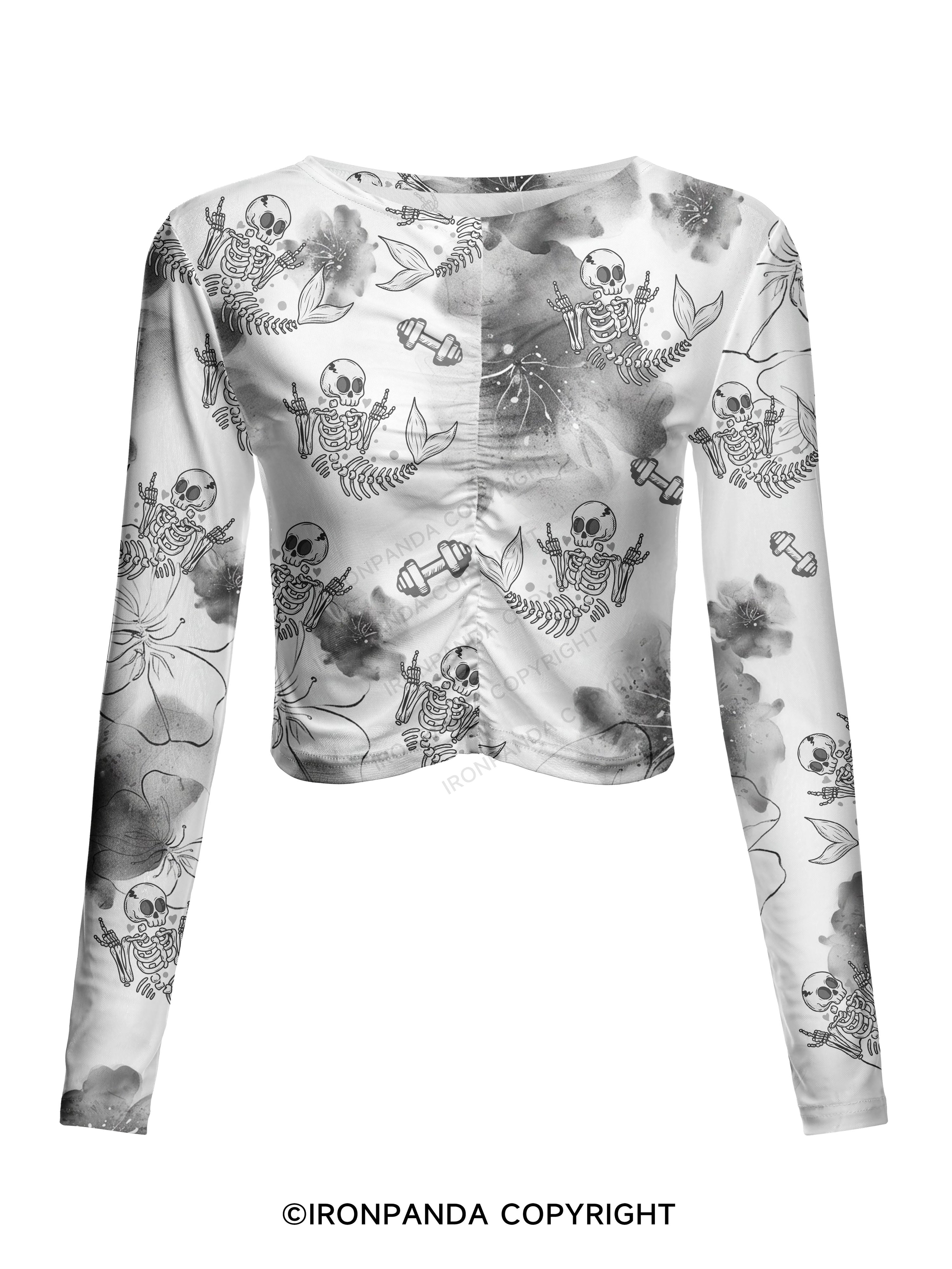 STAY WEIRD BEING NORMAL IS BORING Mesh Long Sleeve Top