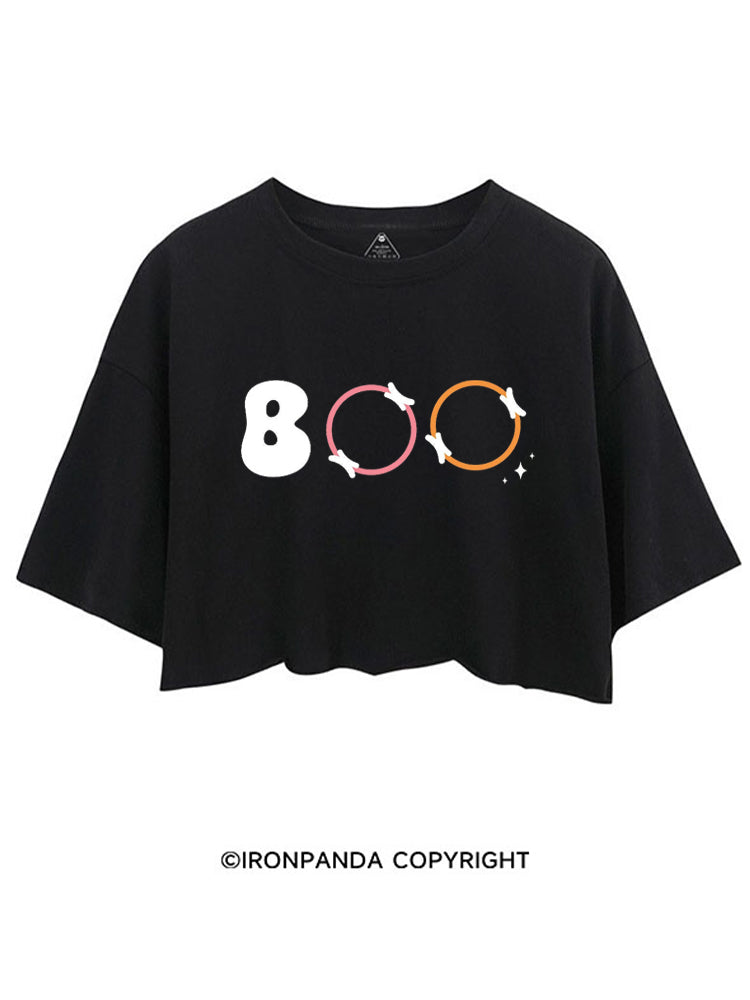BOO FUNNY PILATES CROP TOPS