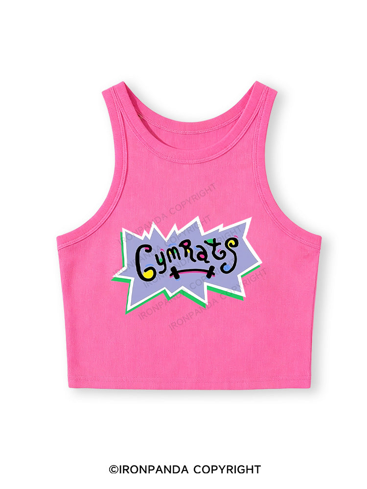 GYM RATS Fitted Crop Tank Top