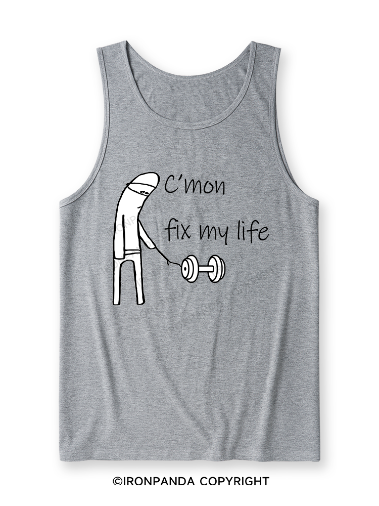 c‘mon fix my life Washed Ultra Soft Heather Tank