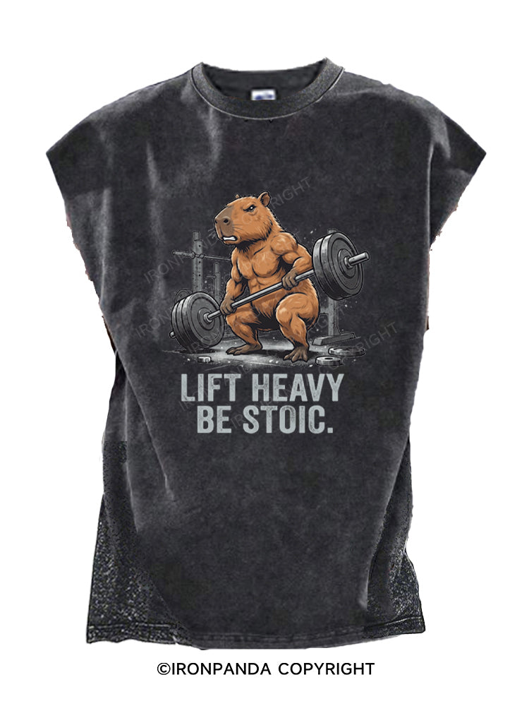 Lift Heavy Be Stoic Cut Off Tank