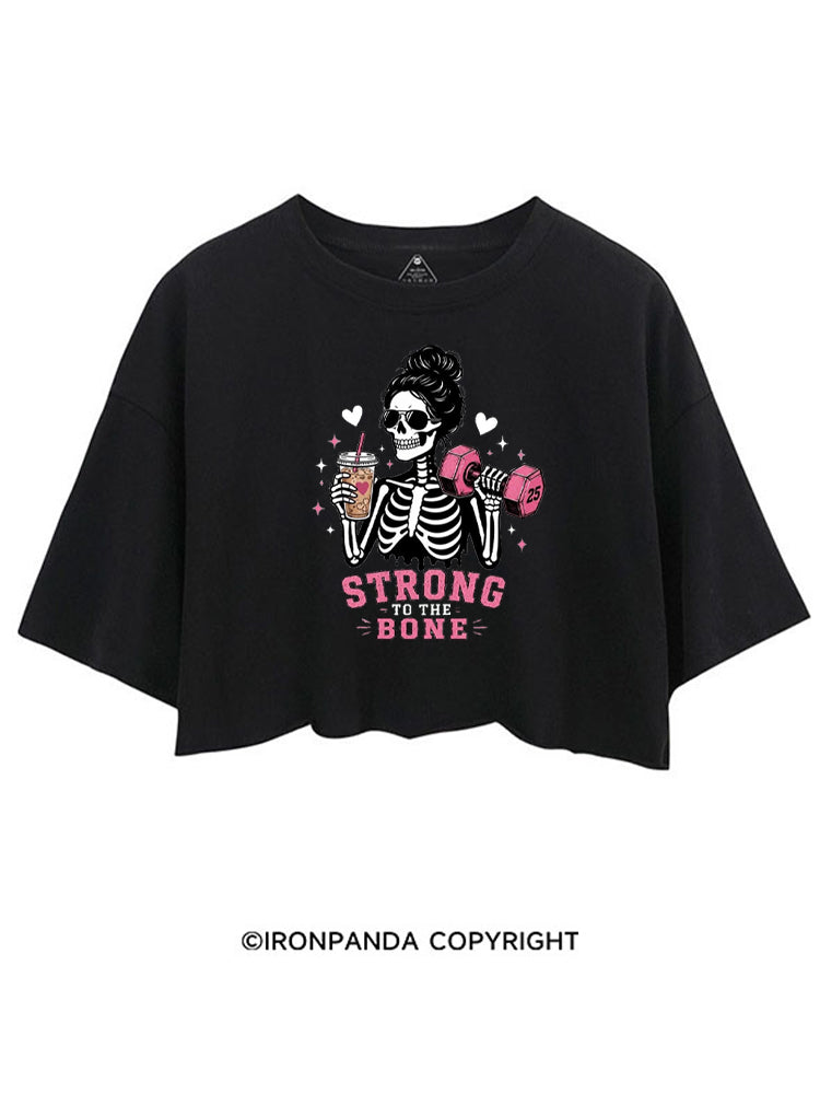 STRONG TO THE BONE SKELETON CROP TOPS