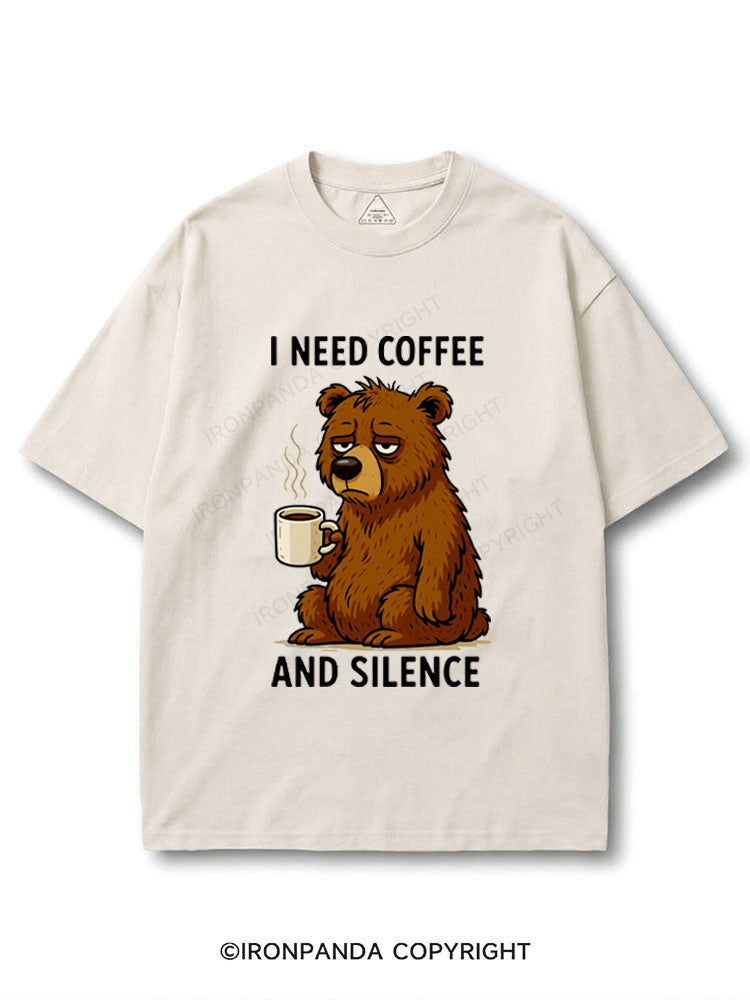 I NEED COFFEE AND SLIENCE COTTON PUMP COVER