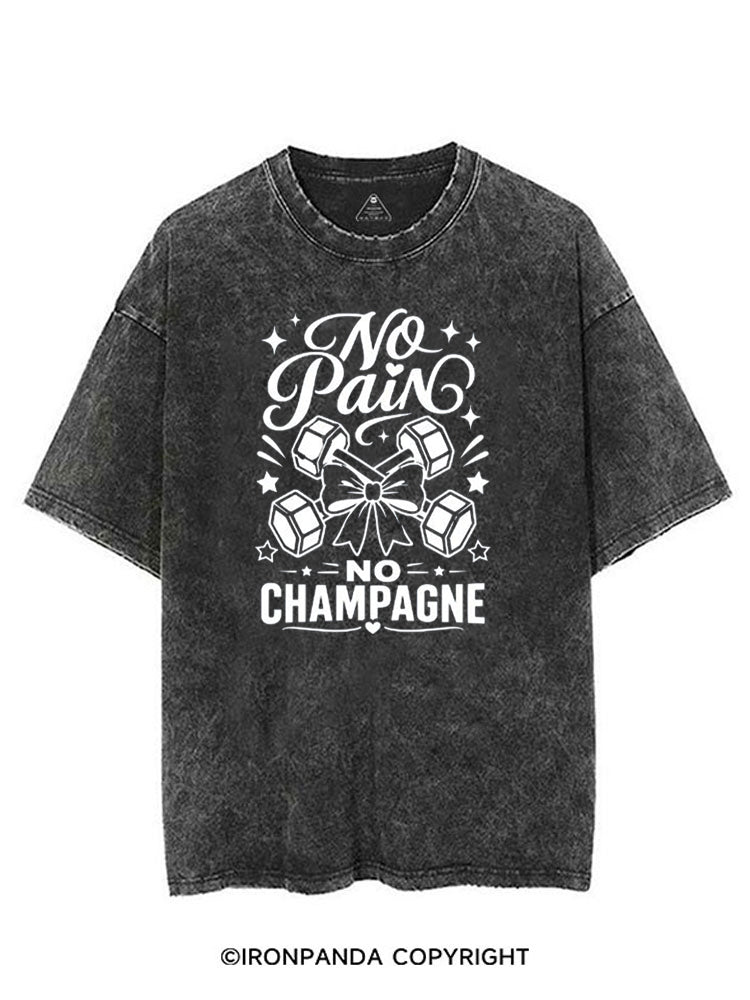NO PAIN NO CHAMPAGNE VINTAGE GYM SHIRT