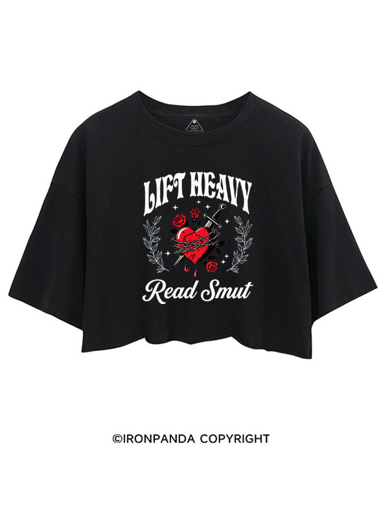 LIFT HEAVY READ SMUT DARK ROMANCE CROP TOPS
