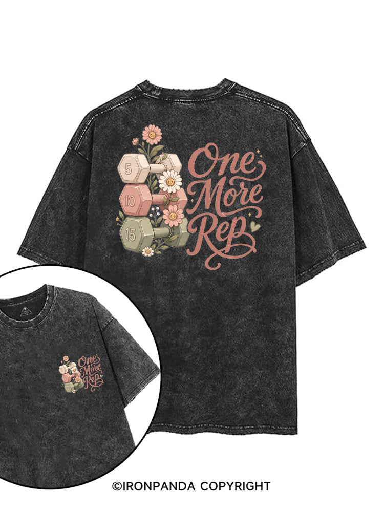 ONE MORE REP WORKOUT printed Gym Shirt