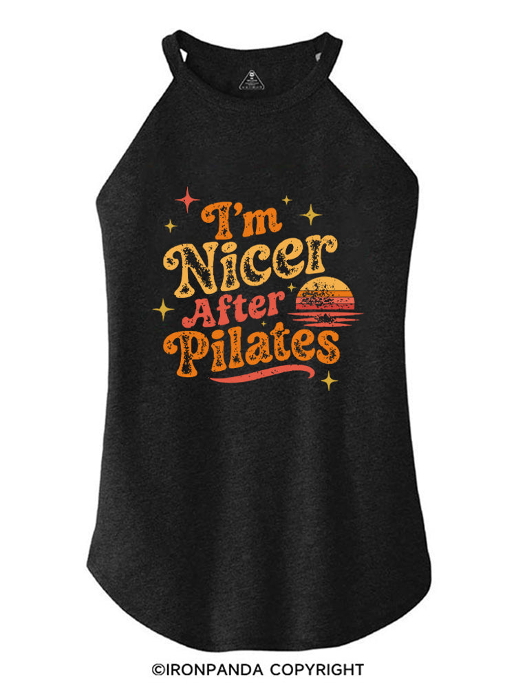 I'M NICER AFTER PILATES GYM ROCKER COTTON TANK