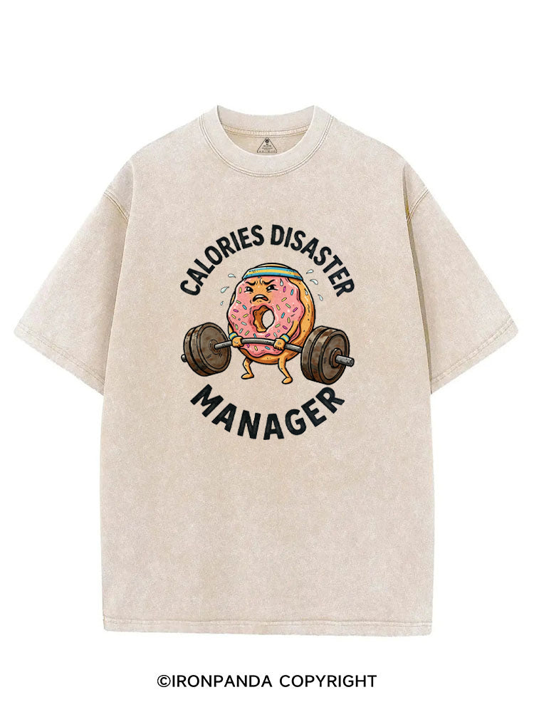 Calories Disaster Manager VINTAGE GYM SHIRT