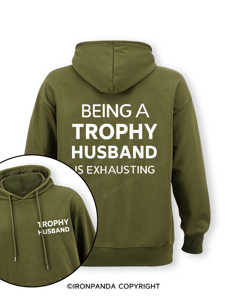 Being a trophy husband Double-Sided Printed Classic Gym Hoodie