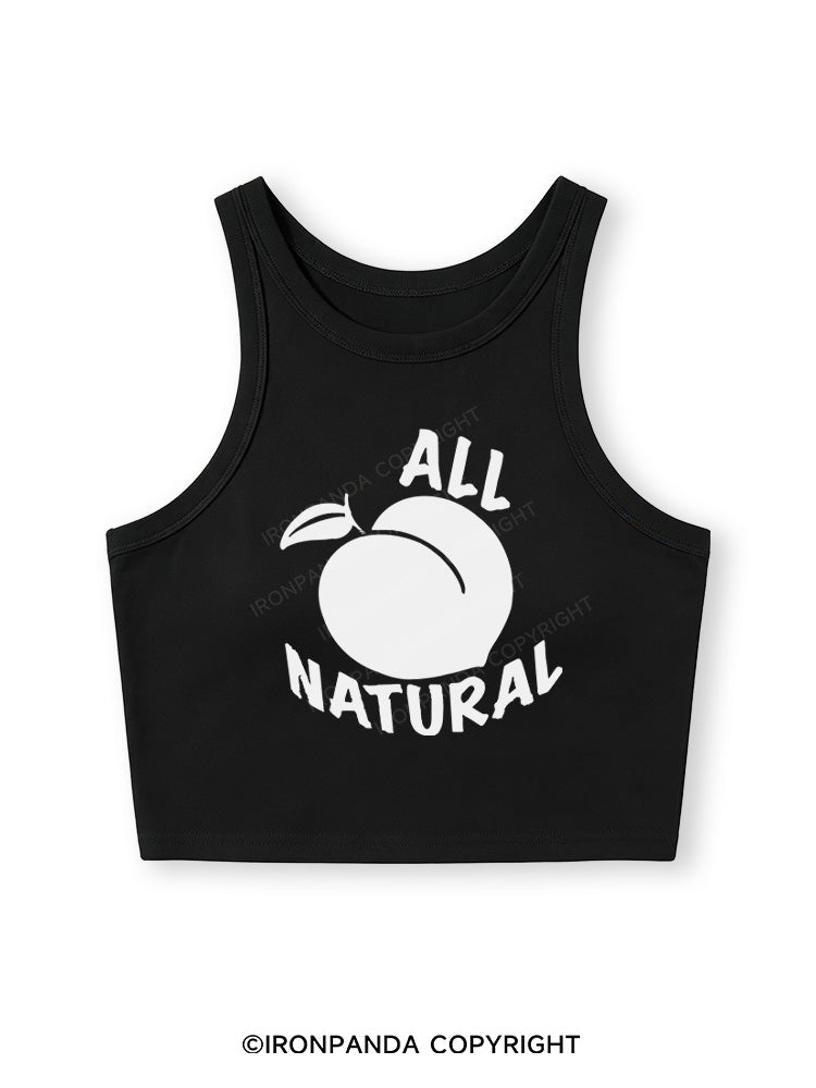 ALL NATURE Fitted Crop Tank Top