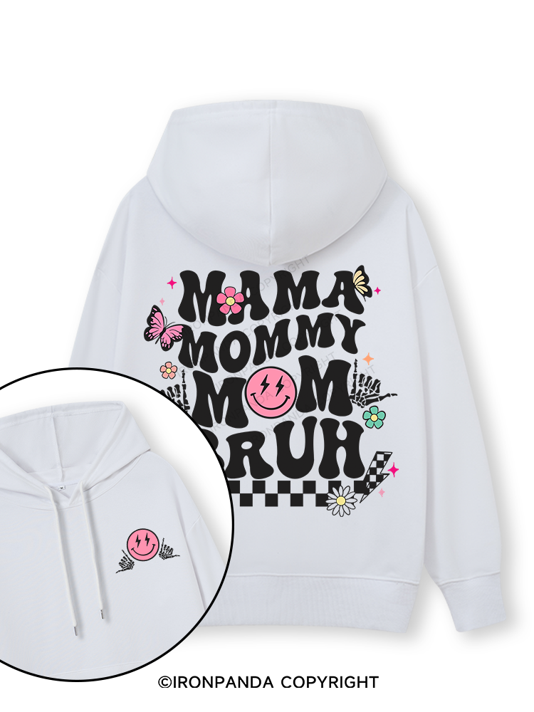 Mama Mommy Mom Bruh Double-Sided Printed Classic Gym Hoodie