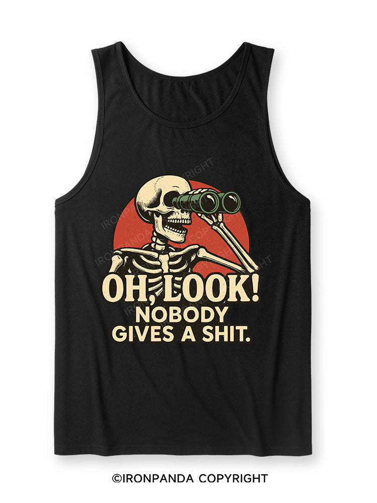 OH, LOOK! NOBODY GIVES A SHIT Ultra Soft Heather Tank