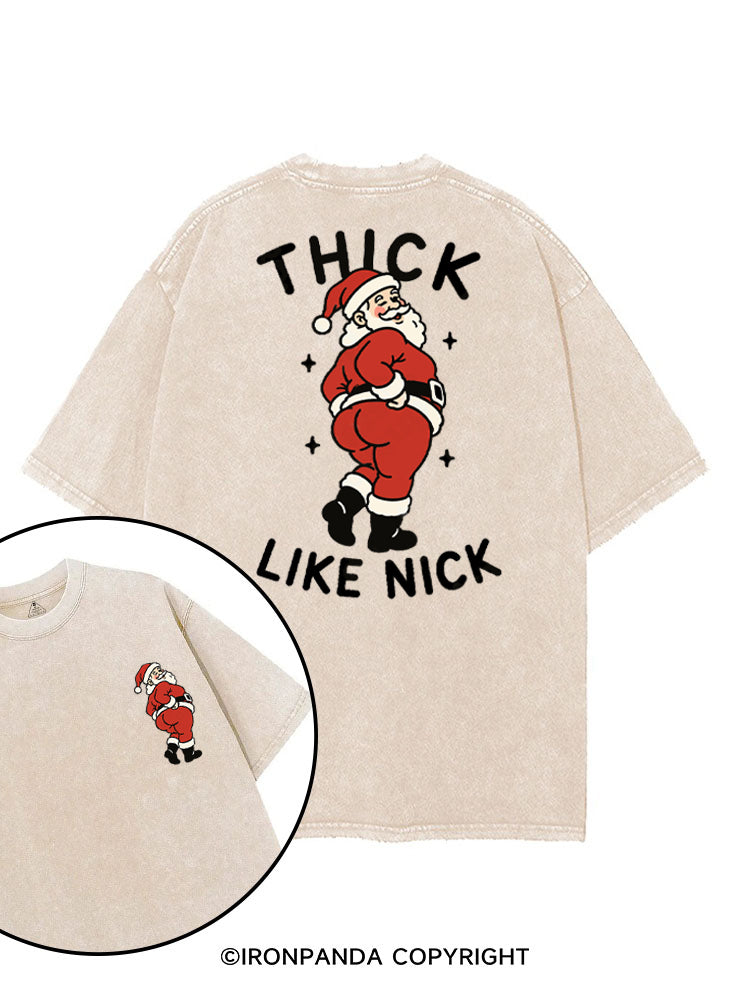 THICK LIKE NICK MERRY THICCMAS printed Gym Shirt