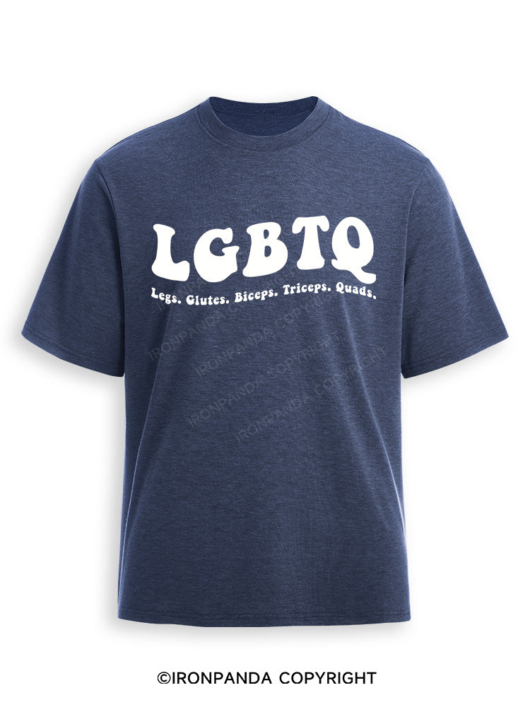 LGBTQ: Legs, Glutes, Biceps, Triceps, Quads Ultra Soft Heather T-Shirt
