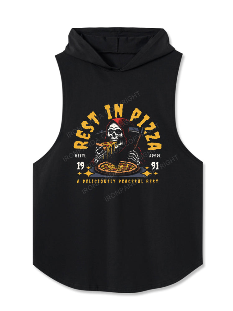 REST IN PIZZA Hooded Tank